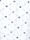 Smarty Pants women's cotton white color heart print sleeveless night dress. (SMND-808A)