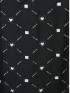 Smarty Pants women's cotton black color heart print sleeveless night dress. (SMND-808B)