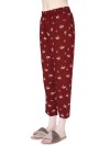 Smarty Pants women's cotton maroon color floral print night suit (SMNSP-465C)