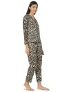 Smarty Pants women's silk satin animal print night suit. (SMNSP-659)