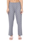 Smarty Pants women's cotton pastel grey polka dot print night suit. (SMNSP-818C)