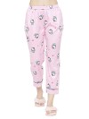 Smarty Pants women's silk satin pastel pink color hello kitty print full sleeves night suit. (SMNSP-821)