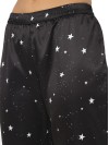Smarty Pants women's silk satin black color night suit. (SMNSP-832)