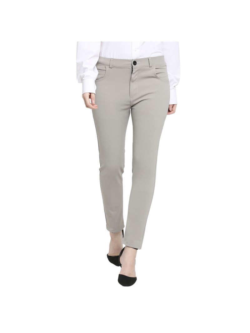 Grey Regular Fit Cotton Mens Formal Pant, for Breathable, Anti-Wrinkle,  Anti-Shrink, Pattern : Plain at Best Price in Gurugram
