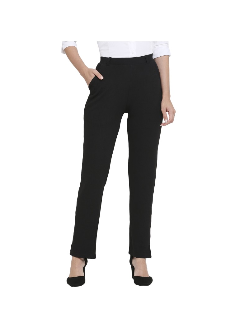 Buy Grey Solid Straight Pants Online - W for Woman-mncb.edu.vn