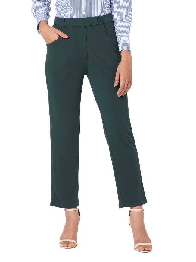 Buy Black Trousers & Pants for Women by WUXI Online | Ajio.com-anthinhphatland.vn