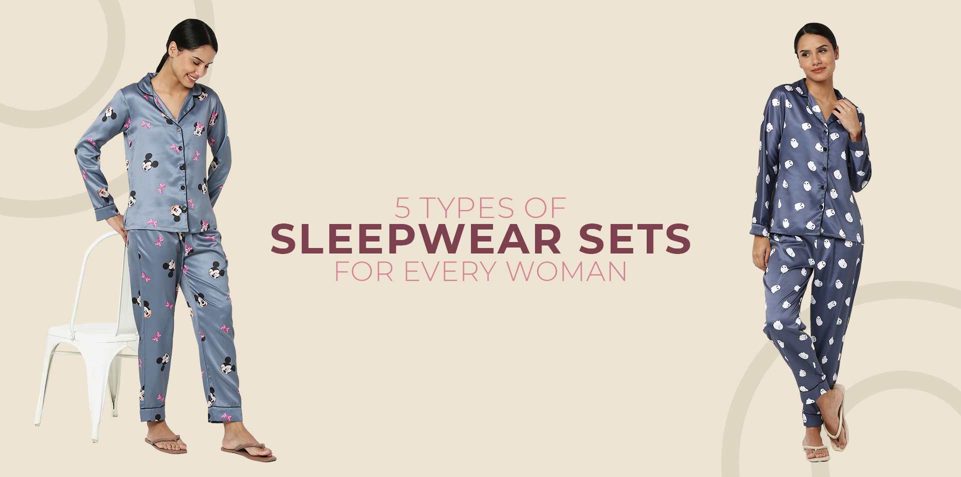 5 Types of Sleepwear Sets for Every Woman 